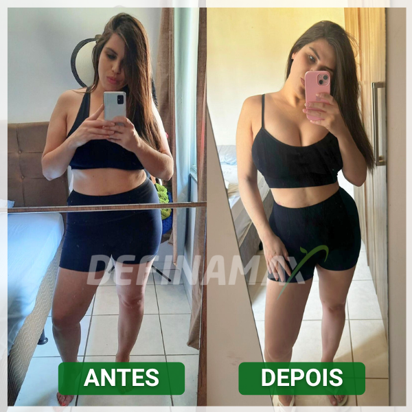 Transformação antes e depois