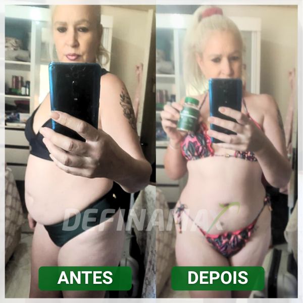 Transformação antes e depois