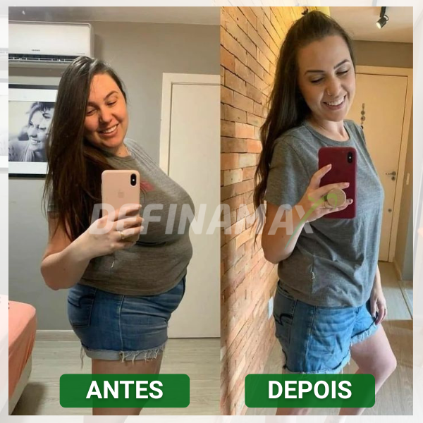 Transformação antes e depois